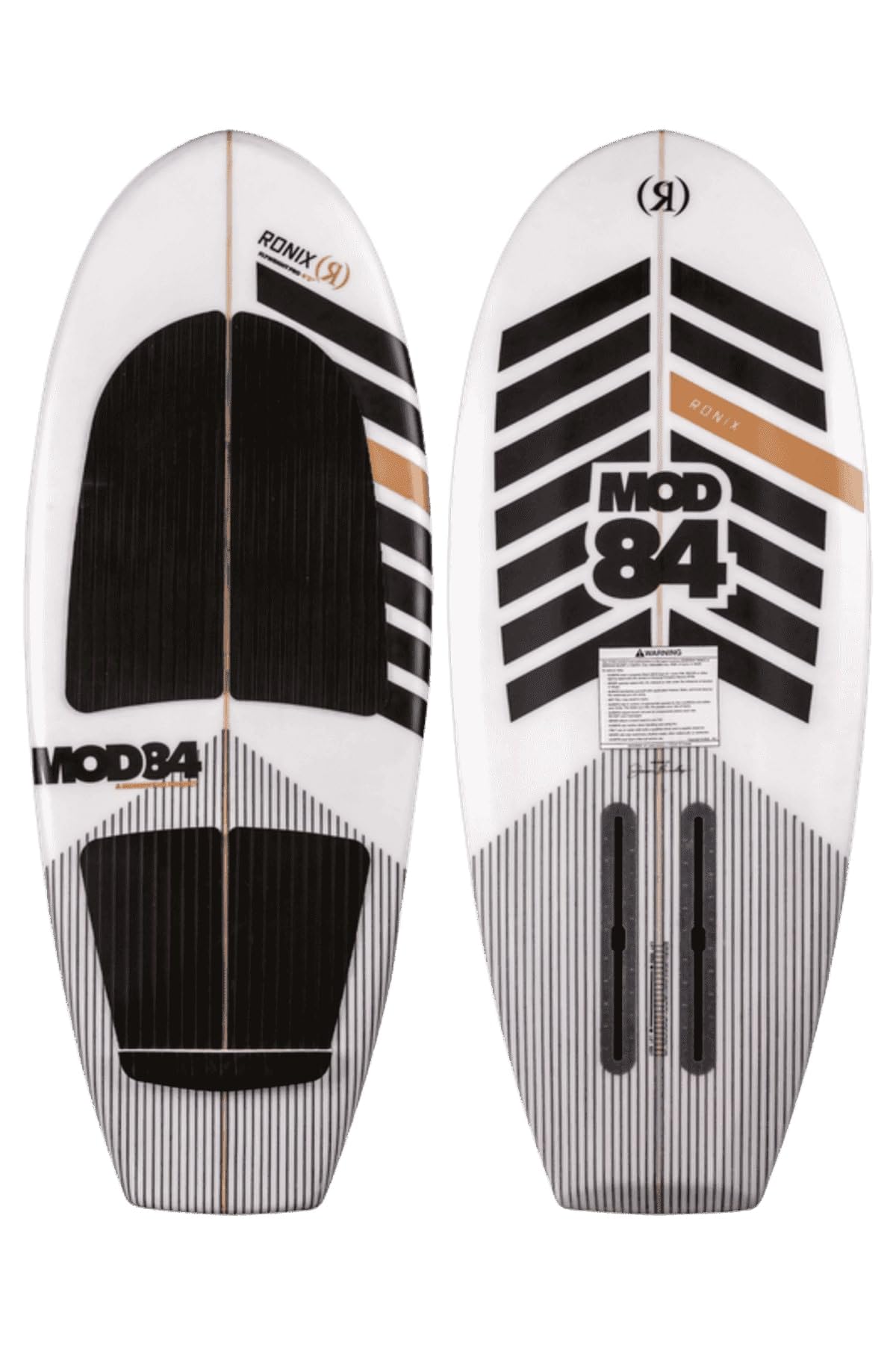 Ronix Flyweight Pro - MOD 84 Wakefoil Foil Board - White / Black / Gold - 4'2