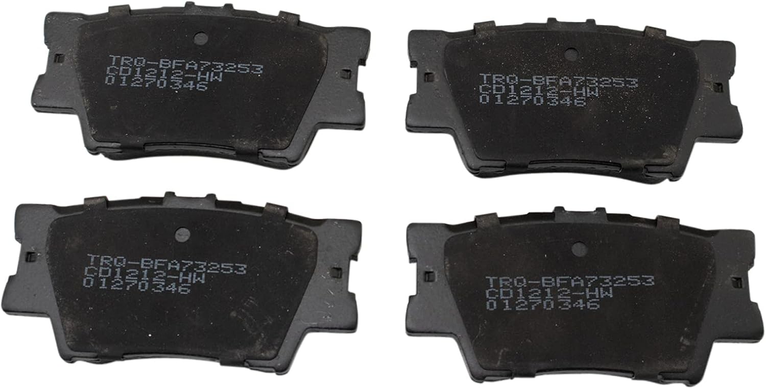 TRQ Front and Rear Brake Pad and Rotor Set Ceramic Compatible with 2018-2023 Toyota Camry