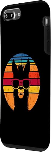 Vista 29 de iPhone 12/12 Pro Vintage Llama Divertido disfraz de alpaca, funda de llama para amantes de las llamas