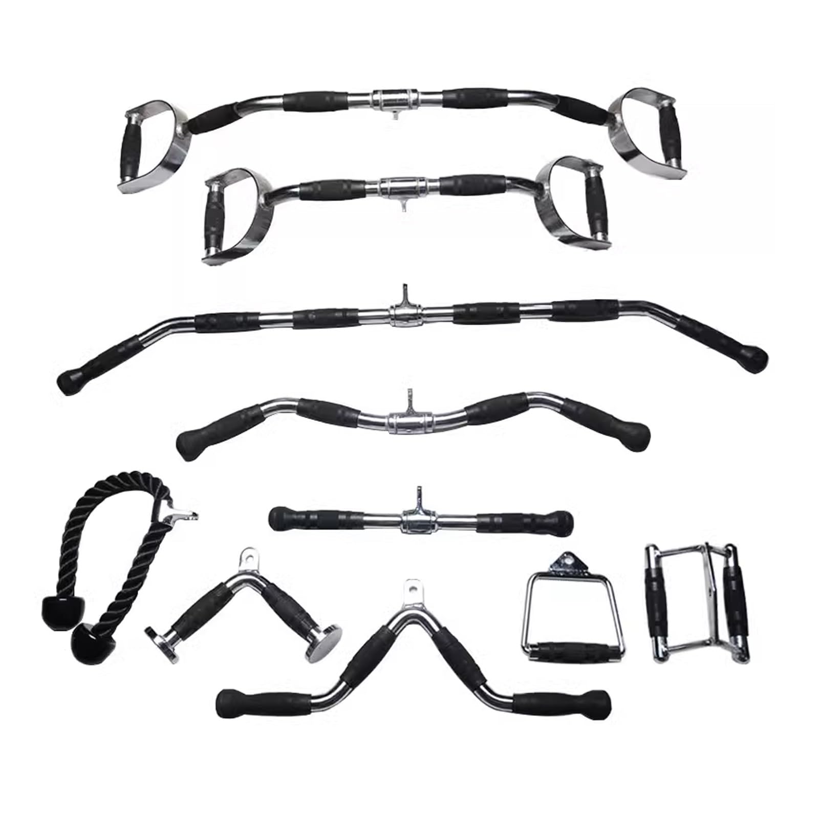 武器屋 アタッチメント ロングストレート ステンレス ラットプルダウン