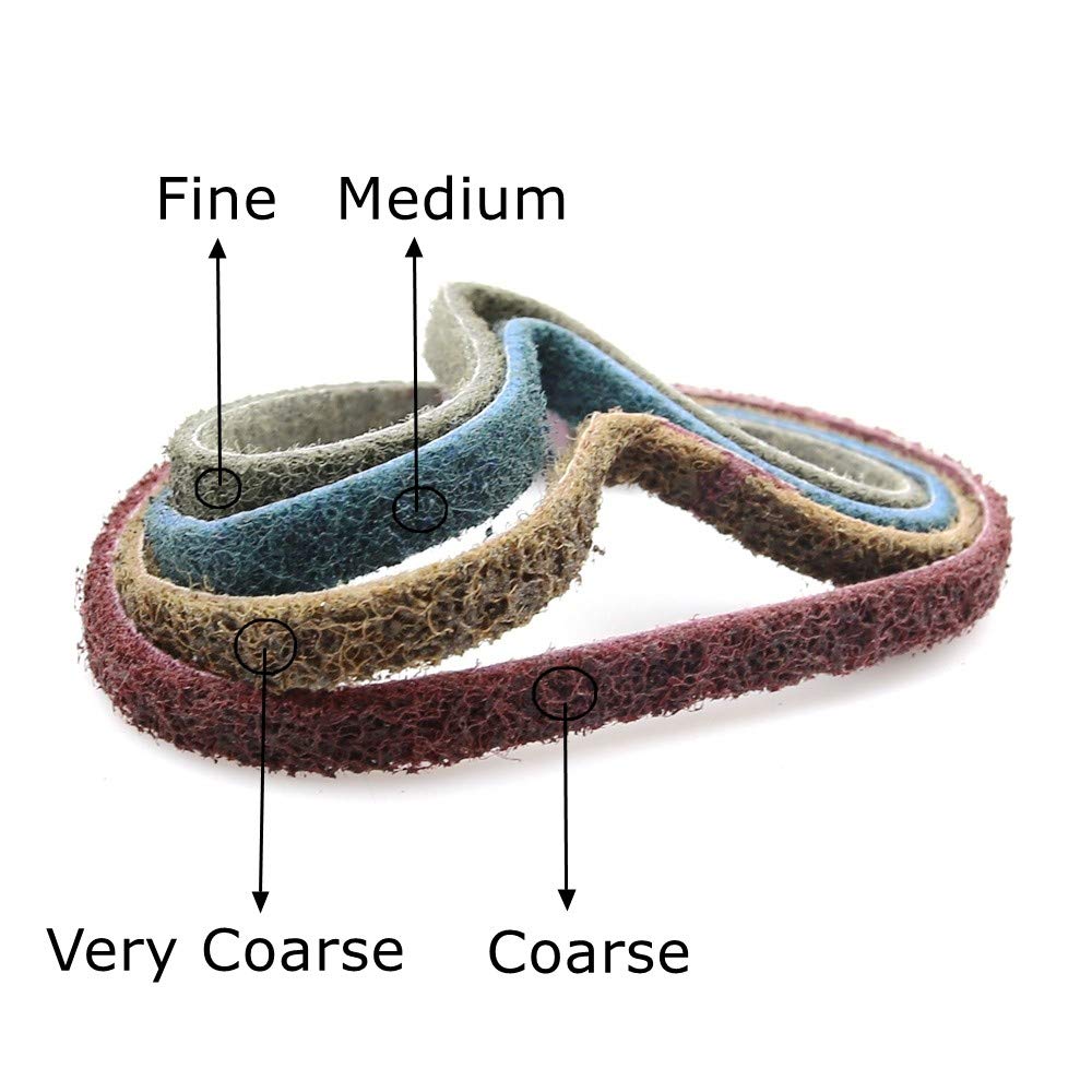 3M Non-Woven Abrasive Sanding Cloth - Very Coarse Fine Polishing, P240, 762 x 25 mm - Ideal, Wood, More(Blue P400,915 x 50 mm)