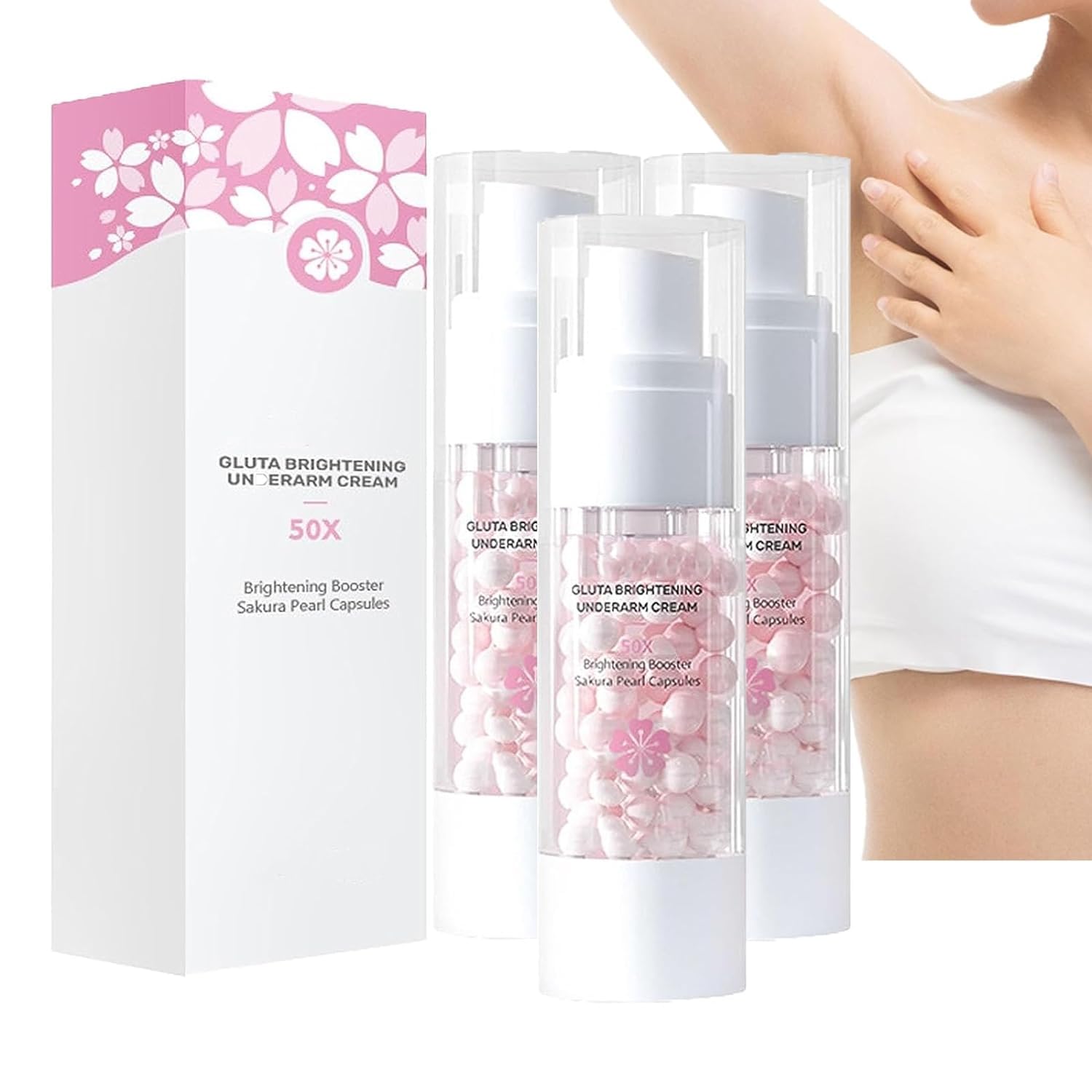 Crème blanchissante fleurs de cerisier pour une peau sublimée en maillot