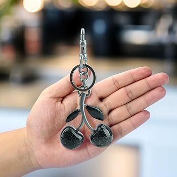 Amazon.com: Zhoxod Cherry Keychain for Purse - Resin Alloy Silver