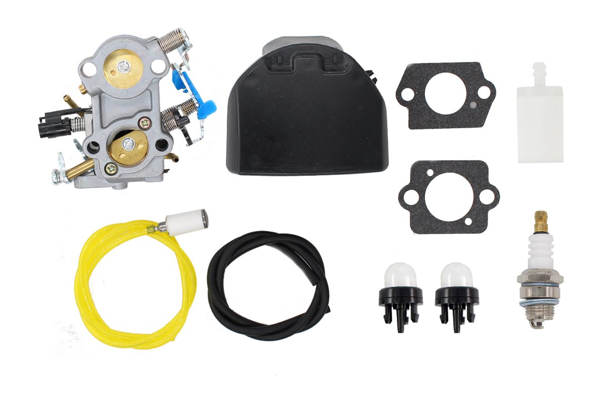 MOTOKU Carburetor Fuel Line Air Filter Spark Plug for Husqvarna Husky 455E 455 Rancher 460 461