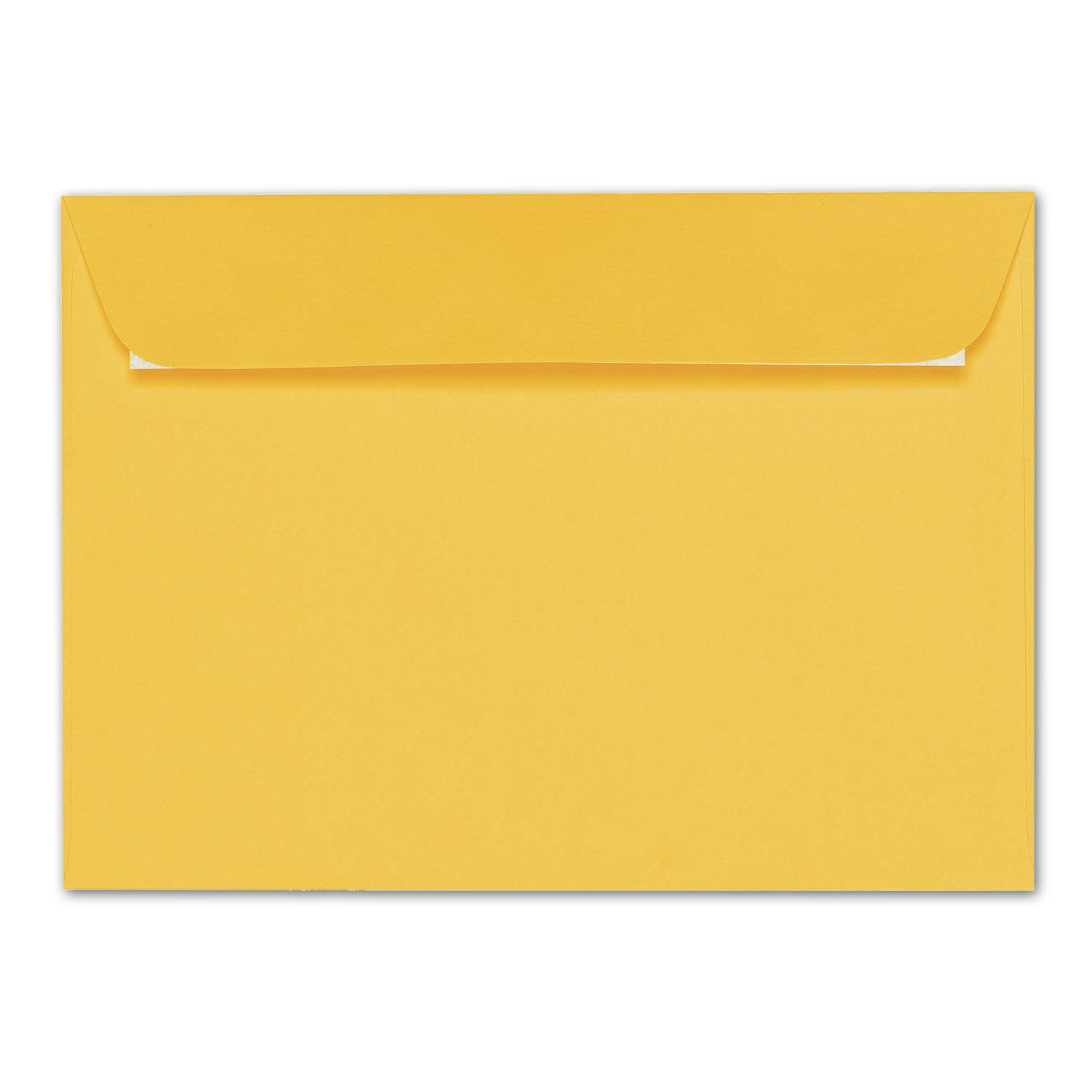 ARTOZ Set di 100 biglietti pieghevoli, formato DIN A6, con buste, colore giallo sole, 105 x 148 mm, con buste, 220 g/m²
