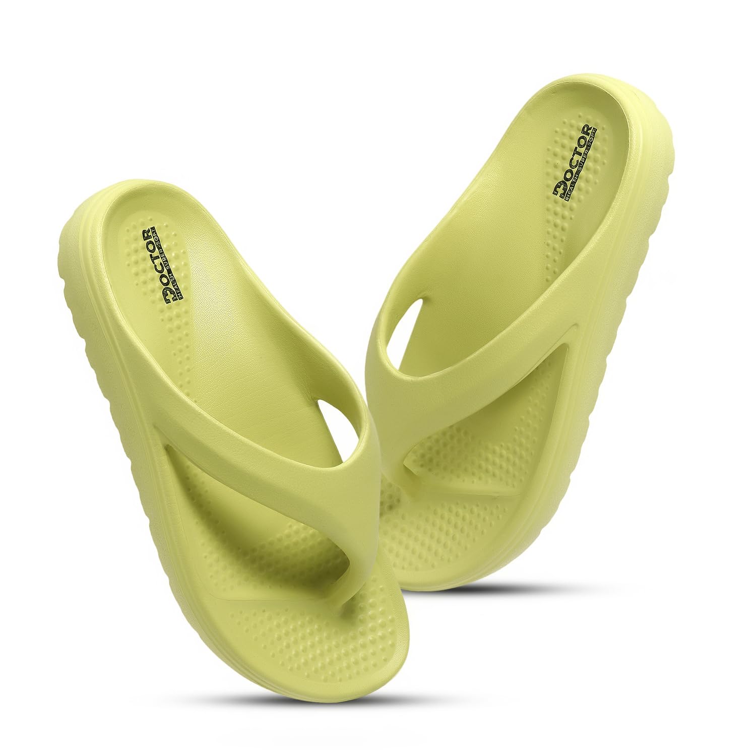 Floats women soft slippers with mild acupressure | Comfortable, stylish, and bright colorful flip flops | Lab tested Cushion and Bounce | Cushioned Footwear