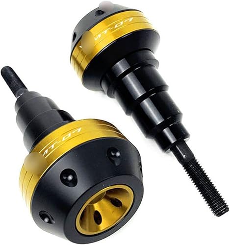 Accesorios de bastidor para Yamaha MT-07 2015 2016 2017 2018 2019 2020 2021 Marco de motocicleta Sliders Crash Pad Protector de caída (color dorado)