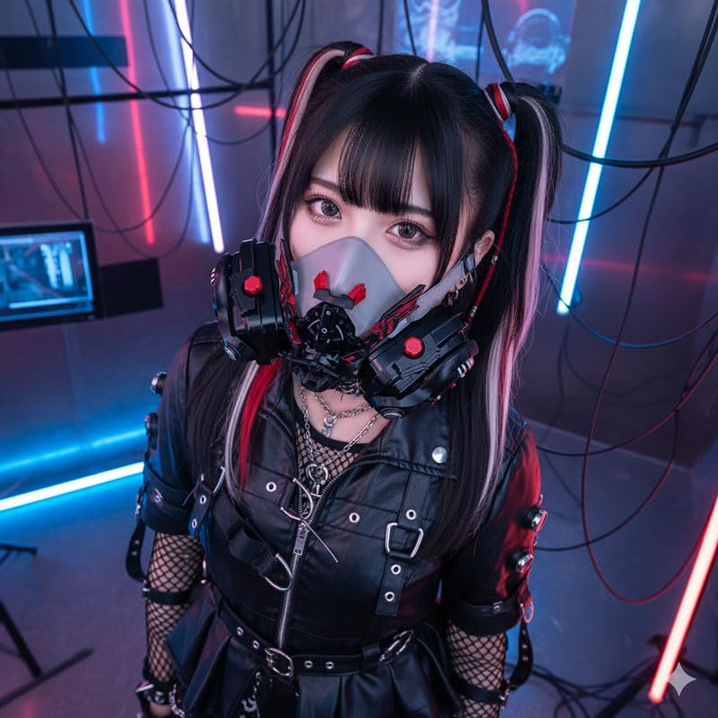 Amazon.co.jp: PARTISAN コスプレ用ガスマスク コスプレ サイバー