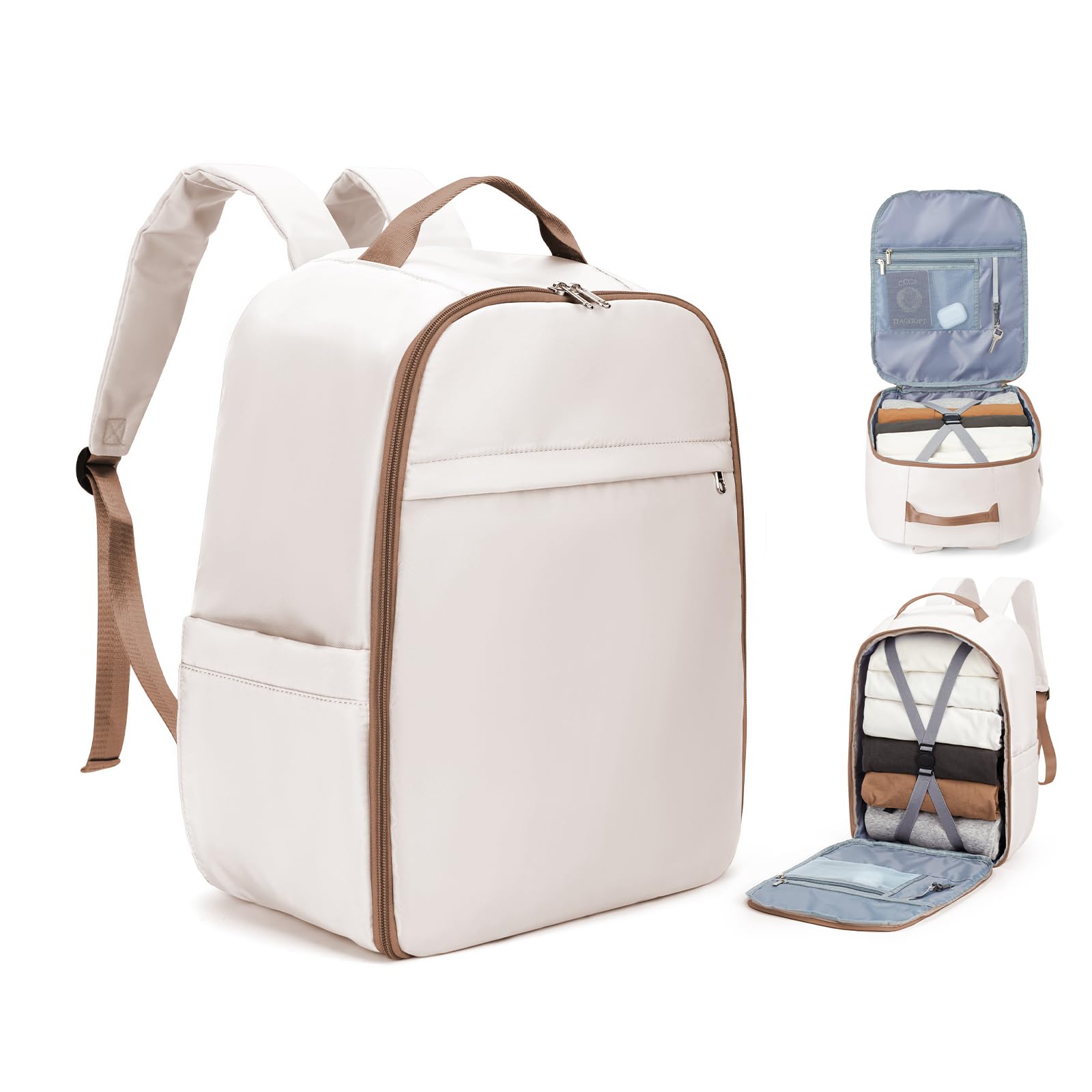 SZLX Zaino Ryanair 40x20x25 e 45x36x20 - Bagaglio a Mano Donna e Uomo, Borsa da Cabina Impermeabile per Laptop 14 Pollici, Zaino da Viaggio