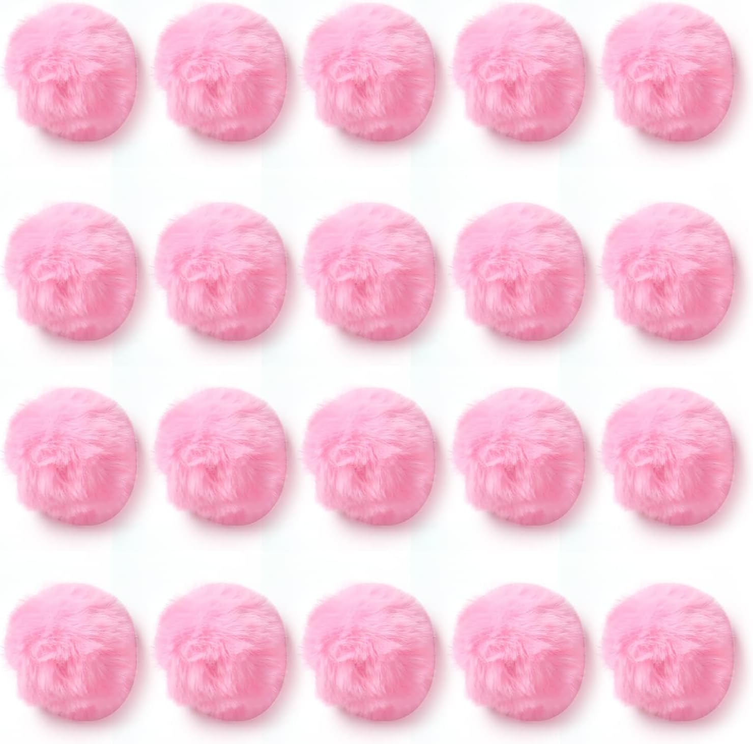 Craft Pom Pom Balls,Large Pink Poms Costume Accessory, Pom pom Balls for Arts and DIY Creative Crafts Decorations,Pink,3 Inches,20 Pieces.