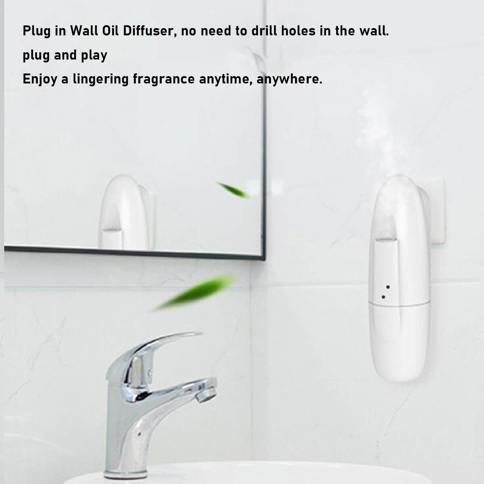 Asixxsix Asixxsixhspcfbn79k Diffuseur d'huiles essentielles sans eau à brancher 100 ml pour la maison, le bureau, nébuliseur d'aromathérapie