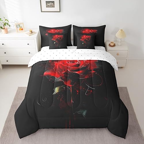 Miniatura 23 de Manfei Juego de edredón de 7 piezas con notas musicales tamaño individual, juego de cama con temática musical retro para niños y niñas, ropa de cama