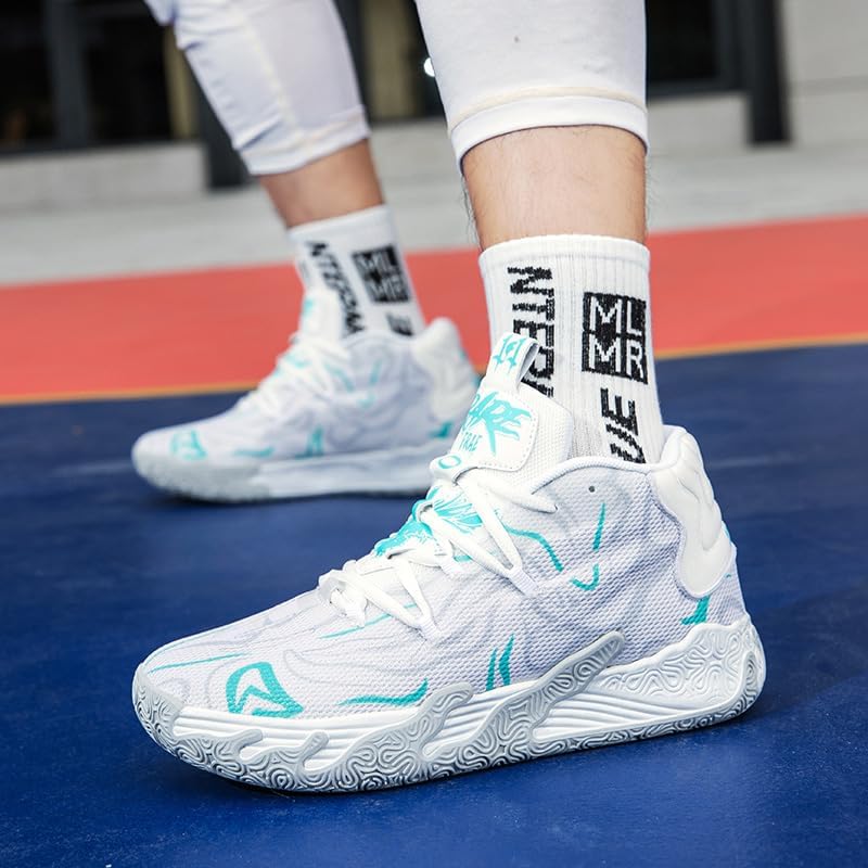 Womens Mens Basketball Shoes Breathable Fashion Athletic Sneakers Colorful Volleyball Lace Up Sport Training Shoe - Image 6