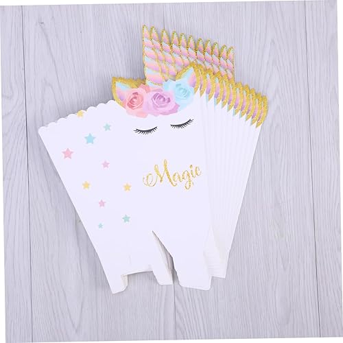 Miniatura 7 de Bolsa de papel de palomitas de maíz, bolsa de comida de papel, contenedor de dulces para bebés, soporte para bolsa de palomitas de maíz, bolsa de