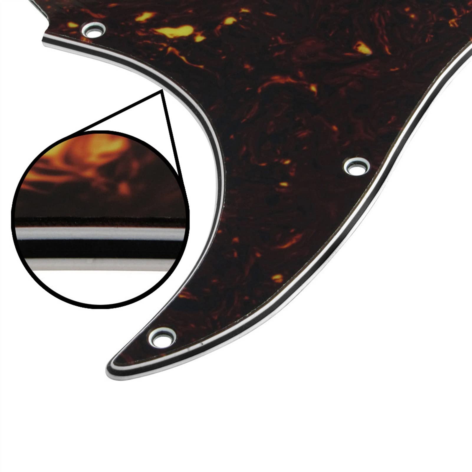 4Ply Tartaruga Shell Pickguard per Fender Jazz Bass