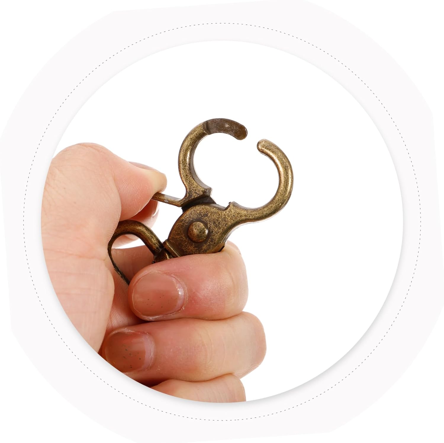 GLSTOY 6pcs Metal Clasp Hooks Swivel Snap Hook Lanyard Snap Clasp Jewelry Making Bag Swivel