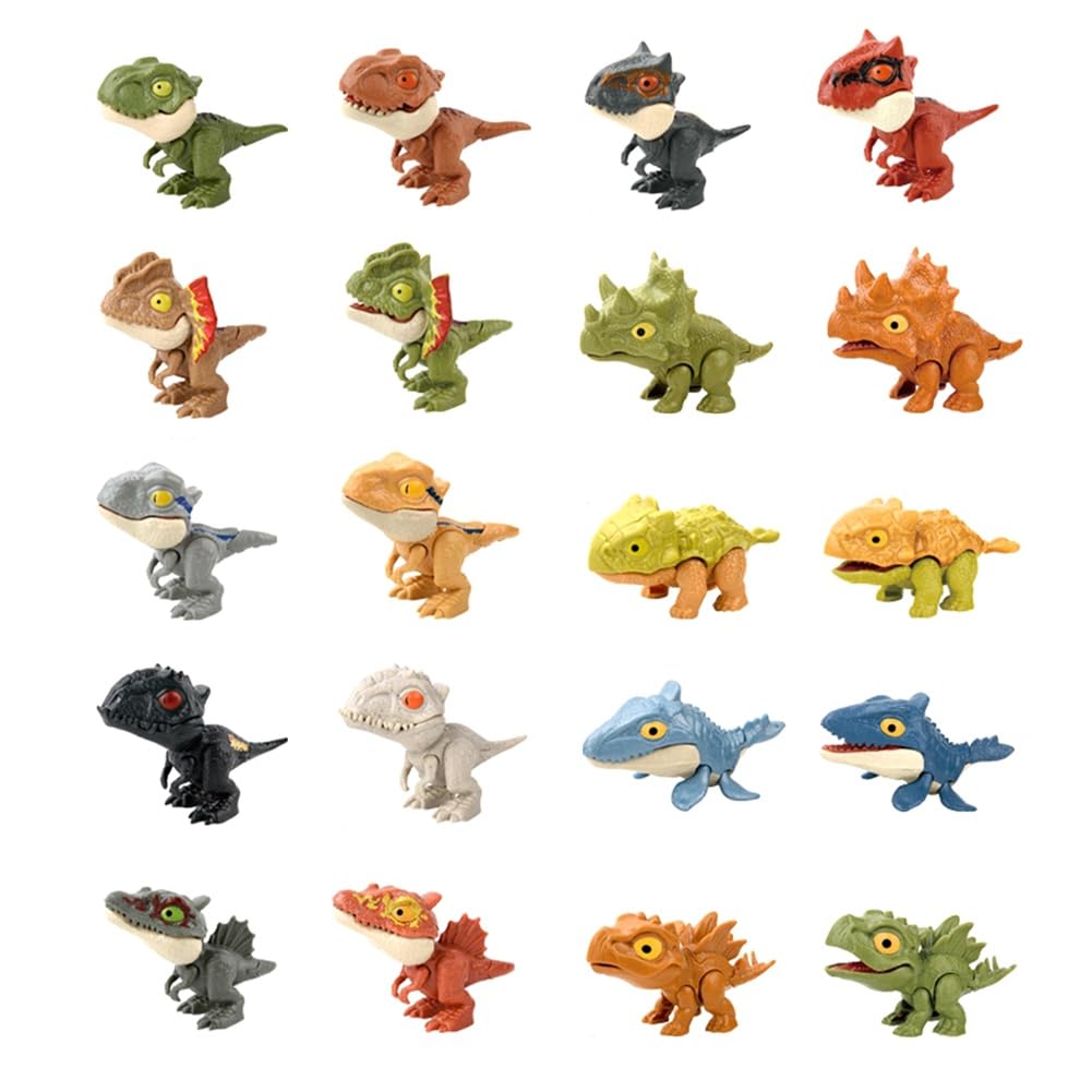 CTRLZS Finger Dinosaur Tricky Tyrannosaurus Model Biting Hand Jurassic Dino Toy for Children Animal Movable Joints Gift