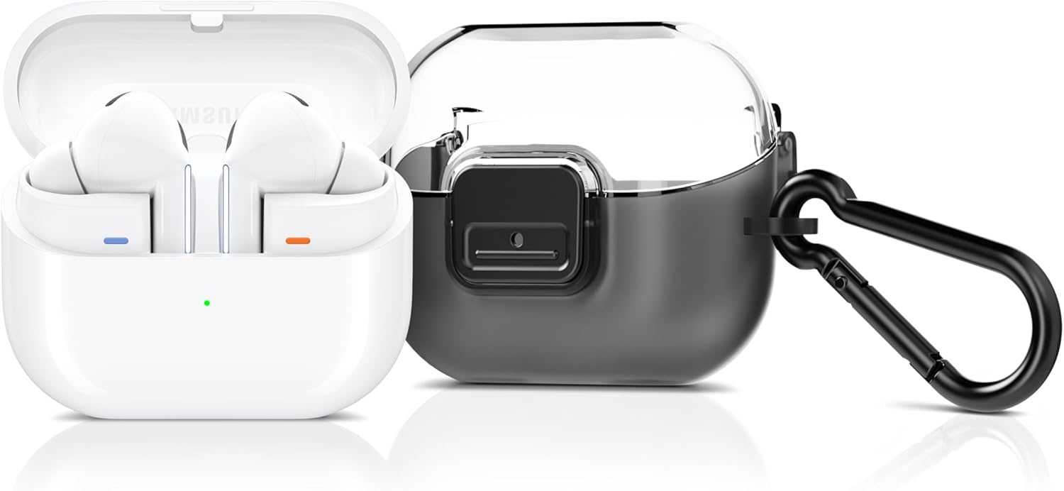 SAMSUNG Galaxy Buds 3 Pro + Clip Case, AI True Wireless Bluetooth Earbuds, Noise Cancelling, Sound Optimization, Redesigned Comfort Fit, White [US Version, Amazon Exclusive 2Yr Warranty]