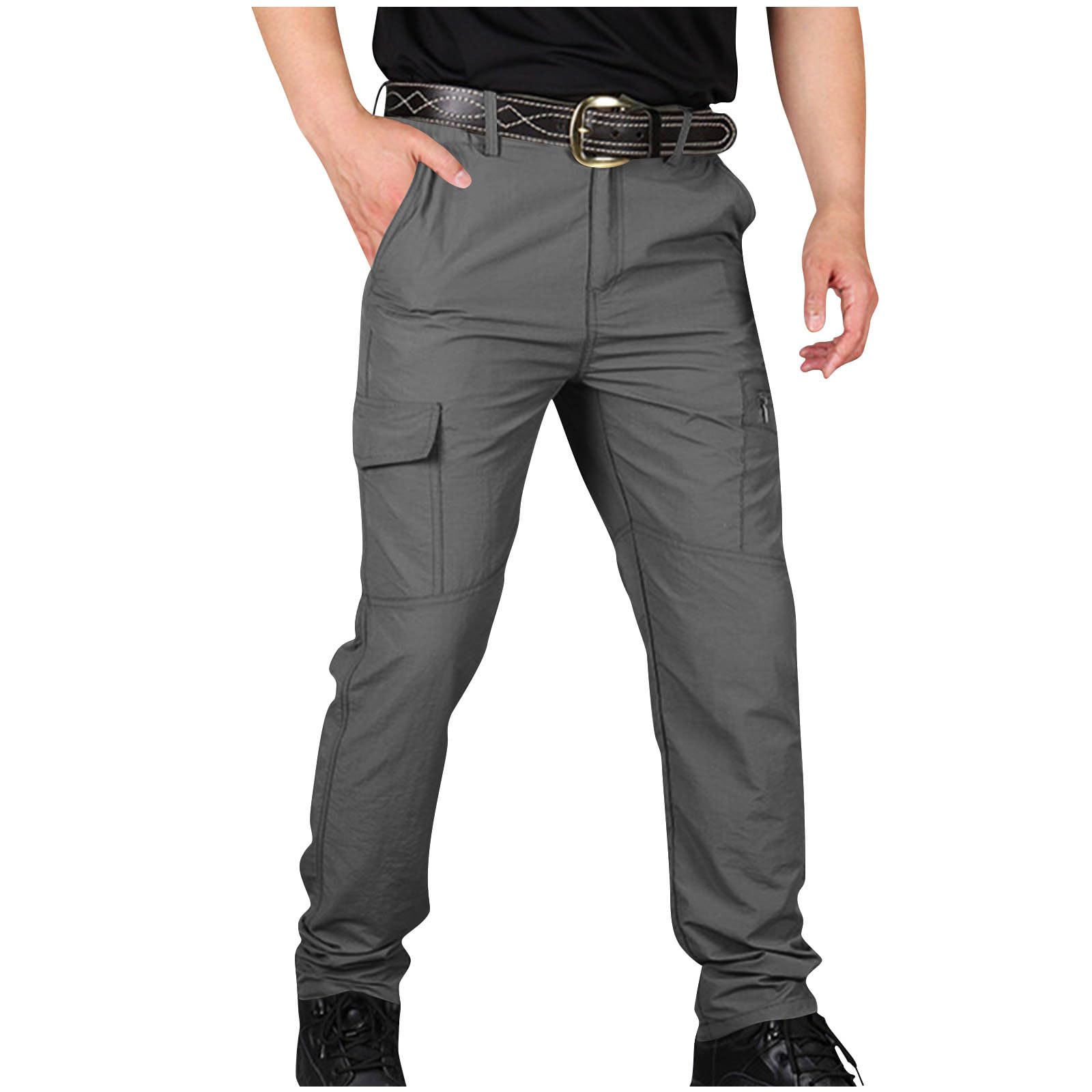 OPHPY Tactical Cargo Pants for Men Water Resistant Quick Dry Outdoor Work Pants Multi Pocket Ripstop Hiking Sweatpants