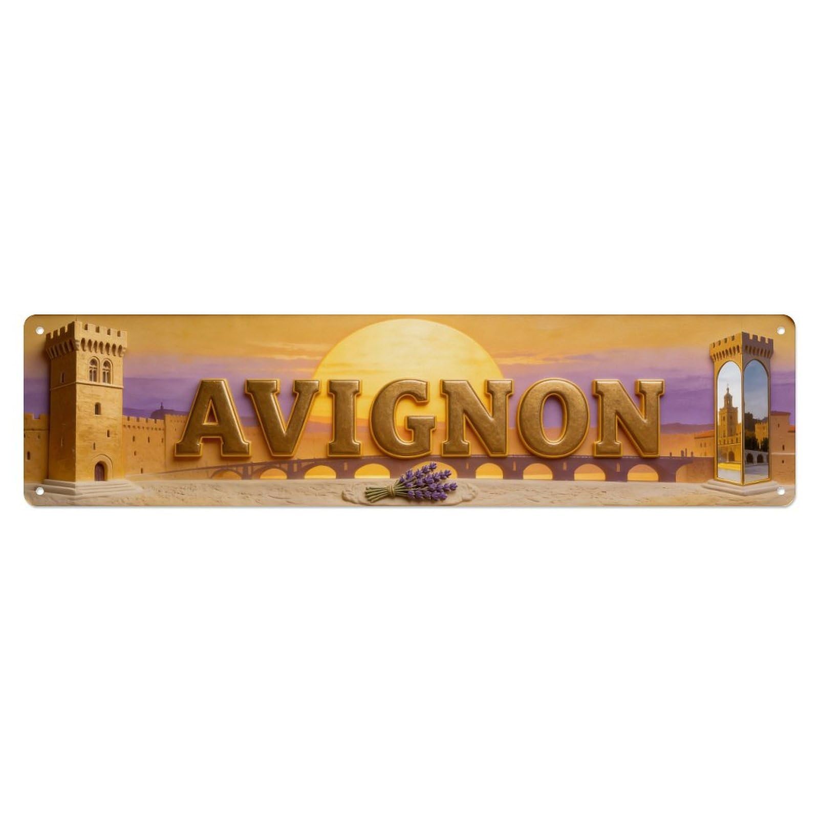 Avignon France Retro Metal Tin Sign