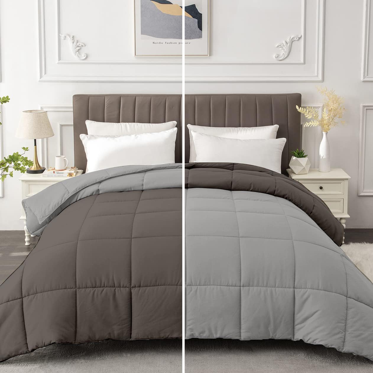 Razzai MammaYo Super Soft Fluffy Reversible Comforter – 90x100 Inches, 100 GSM