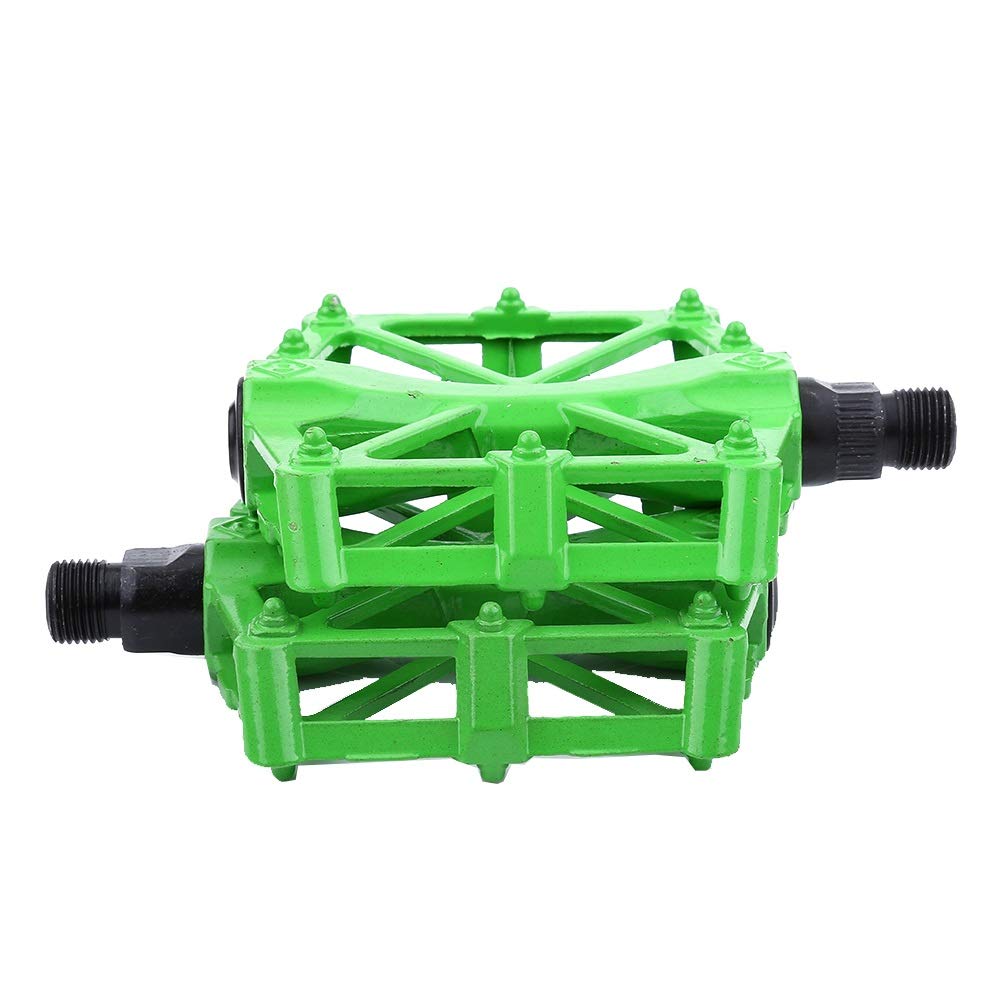 Starbun Pédales De Vélo En Alliage D'aluminium – Plateforme Antidérapante, Légères 481 G La Paire, Disponibles En Noir, Blanc Ou Vert