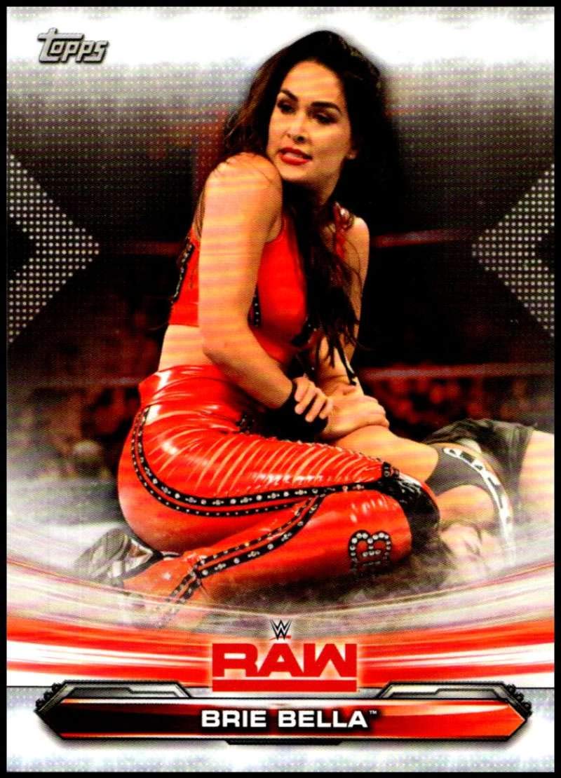 2019 Topps WWE Raw #14 Brie Bella Wrestling Trading Card