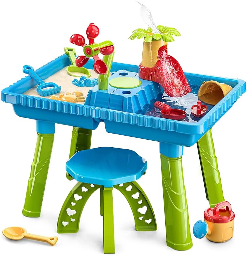 Kids Sand Water Table for Toddlers Beach Toys Activity Sensory Play