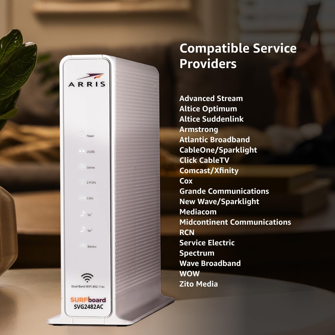 Схема, демонстрирующая четыре простых шага настройки для SVG2482AC.