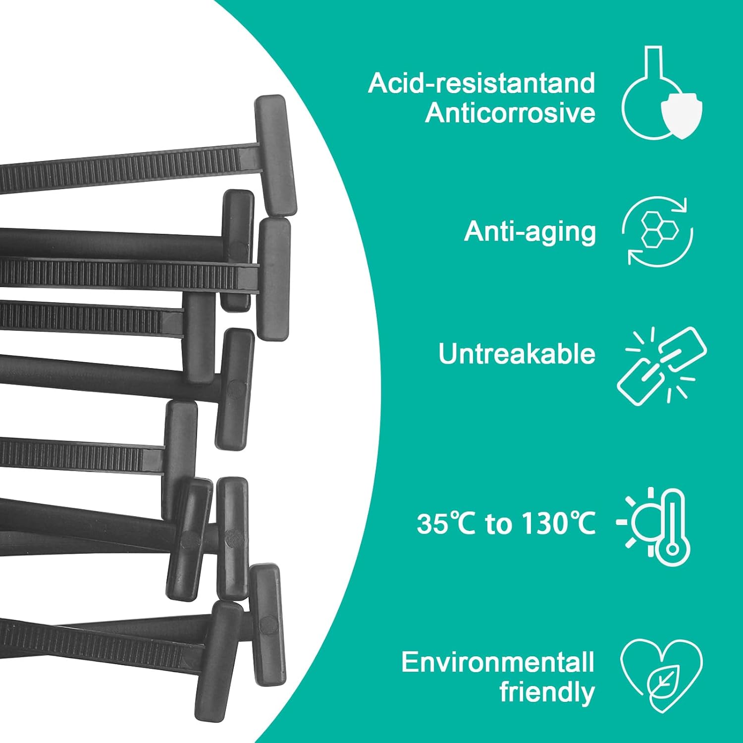 Nylon Universal Cable Tie Bule - New Multifunctal Nylon Zip Ties,