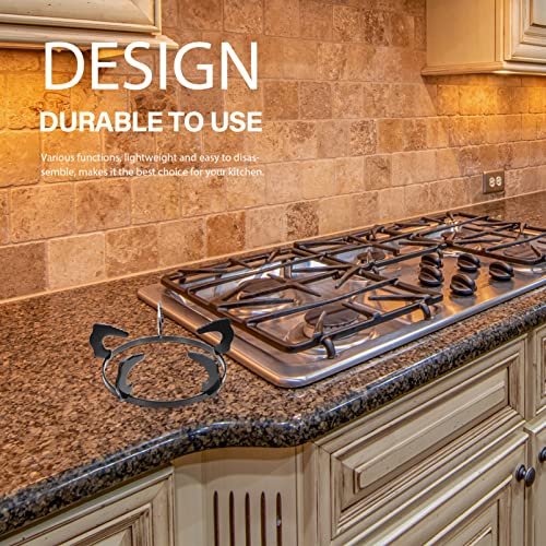 Bestonzon Pot Wok Racks Stove Support Rack Cast Iron Stove Rack Fuel Can Canister Cast Iron Wok Wok Ring Wok Burner Stand, Cast Iron Cooking Pot Stand Gas Wok Racks Gas Wok Racks #TOP1