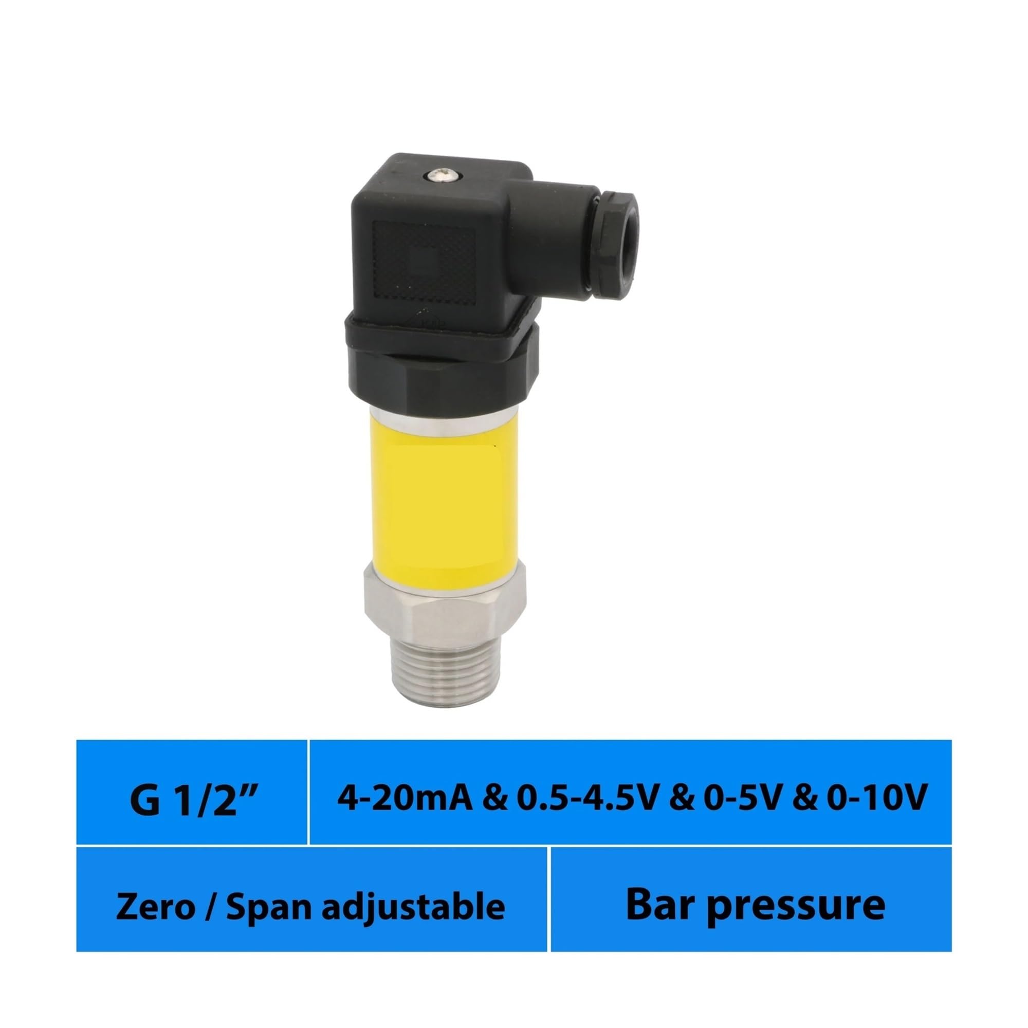 Czujnik ciśnienia wyjściowego 4 20 mA 0 20mA 0,5 4,5 V 0 5 V 0 10 V 1bar 600 kpa 4 bar 10bar 30 mpa 40mpa G 1/2 Gwint (0-5 V, 0,25 MPa)