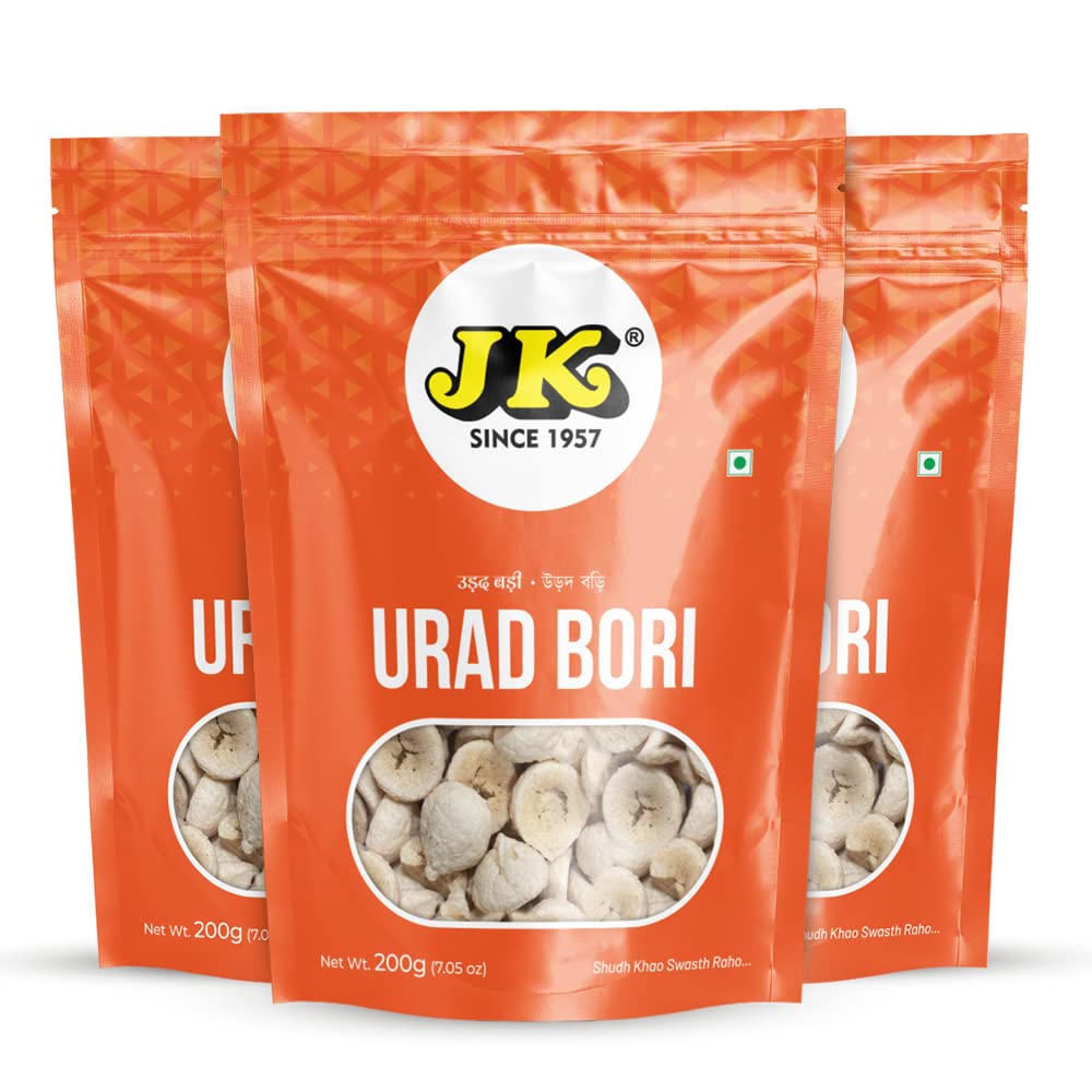 JK Urad Dal Bori|Beuli Bori|Urad Bari|Urad Vadi|Bengali Urad Bori (Badi) 200 Gram (Pack Of 3) (B0B6D7QHPB) Amazon Price History, Amazon Price Tracker