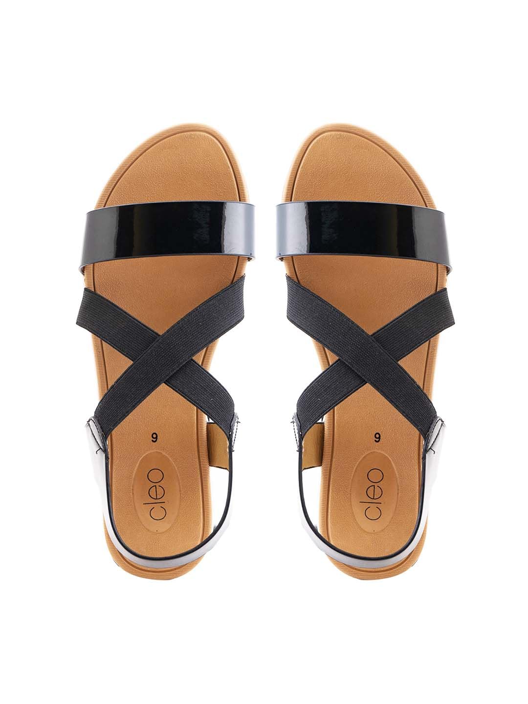 Khadims Cleo Black Flat Slingback Sandal for Women (6410056) (B0D3M3NQHT) Amazon Price History, Amazon Price Tracker
