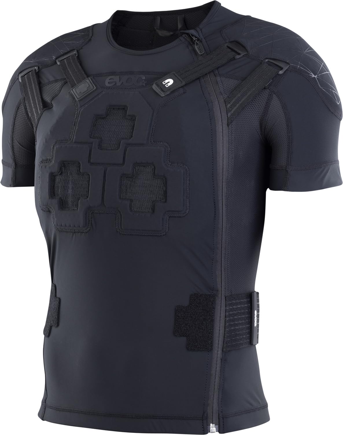 EVOC PROTECTOR SHIRT Schutzkleidung Protektorshirt für Action Sportarten (Größe: L, LITESHIELD PLUS-Rückenprotektor, Schulter- & Brustprotektoren, Trinkblasenfach, Mesh-Einsätze), Schwarz