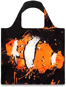 LOQI AN.FT an.FT Anima Reusable Grocery Bag, Fish and Toucan, One Size, Fish & Toucan