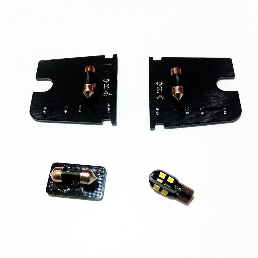 4 Luci LED Interne Per Auto 2835 SMD 6000K | Lettini Per Honda Fit Jazz City 2015 | Sostituzione Plafoniera