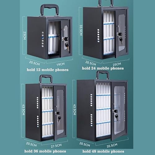 Miniatura 2 de Gabinete de almacenamiento para teléfono celular, caja de seguridad de metal duradera para teléfono móvil, gabinete de almacenamiento para teléfono