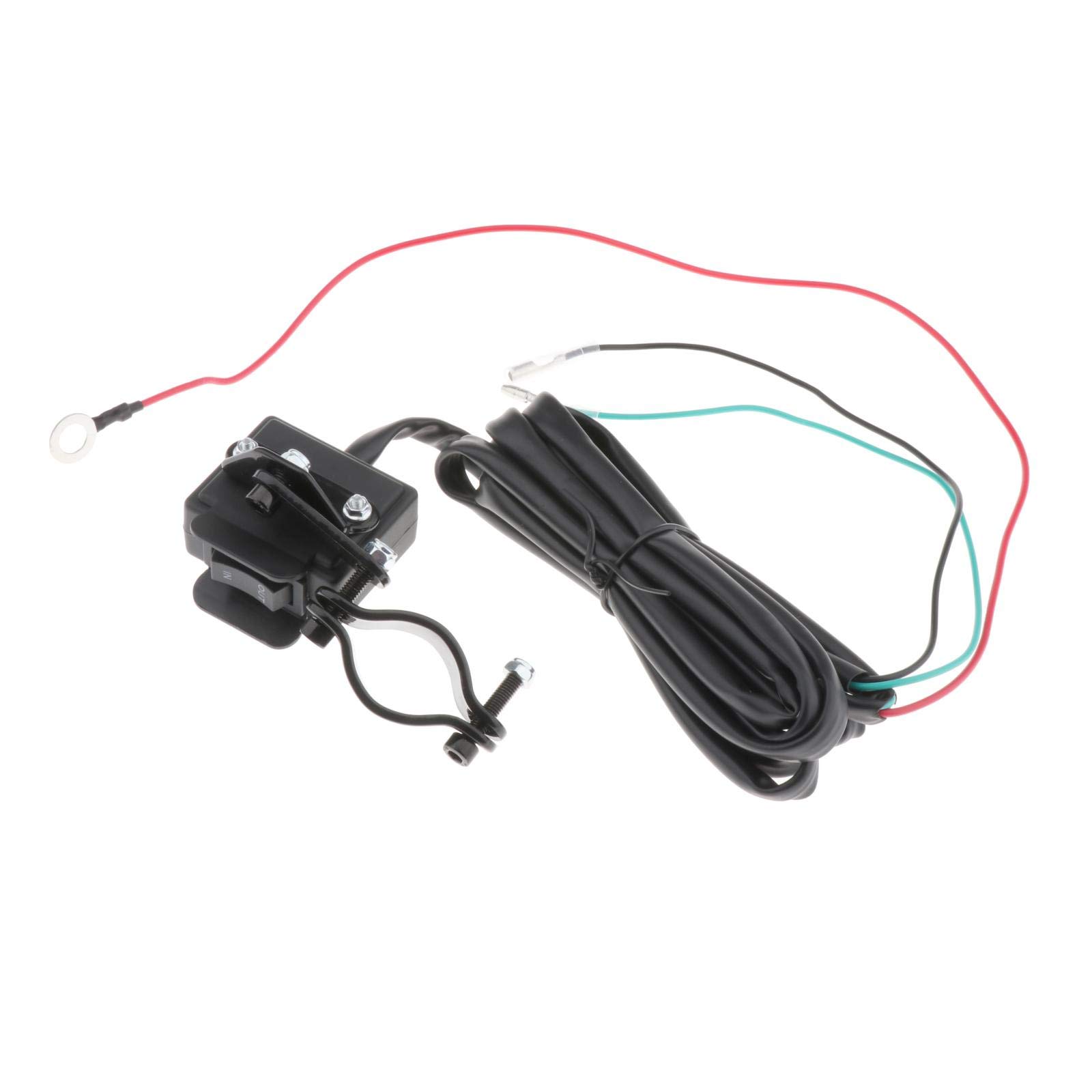 Gazechimp ATV UTV Treuil Rocker Guidon Thumbswitch Remplace adapte pour Tous Les Treuils Étanche Aux Intempéries