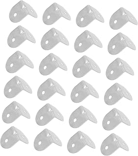 WHAMVOX Shelf Brackets Cabinet Shelf Rack 50 Pcs Useful Chair Fixing Durable Stainless Steel Corner Brackets Corner Stands for Fixing Home Furniture Right Angle L Bracket Shelves