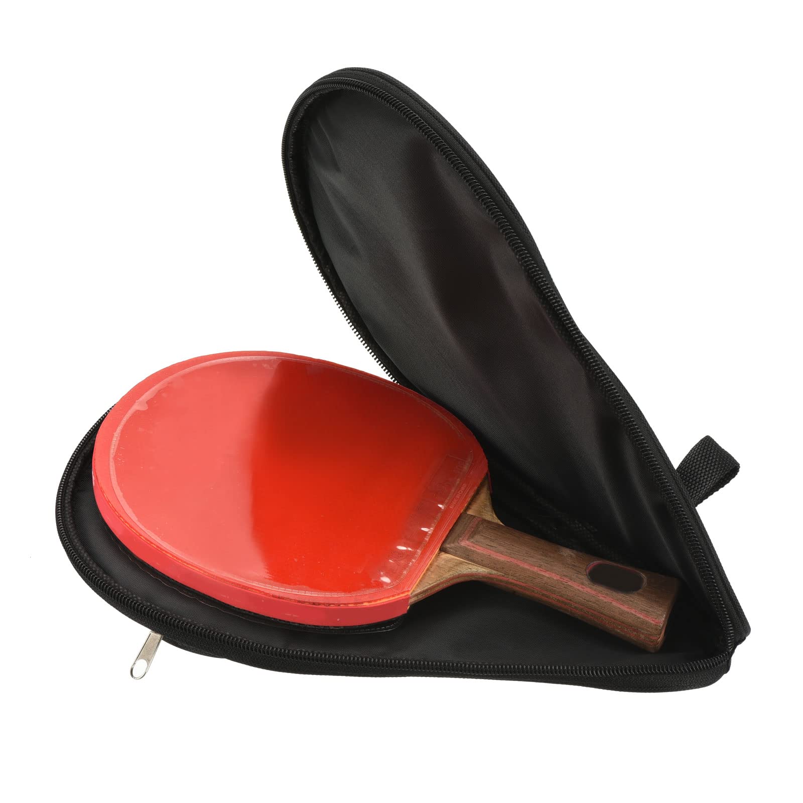 PATIKIL Ping Pong Racchetta Custodia, 2pz Ping Pong Racchetta Custodia Morbido Copertura Contenitore Borsa Zucca Forma per Sport Accessori, Nero