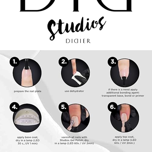 Miniatura 6 de Didier Lab - Studios Esmalte en gel verde neón - Productos profesionales de pedicura de manicura - Pigmento rico para una cobertura completa de uñas