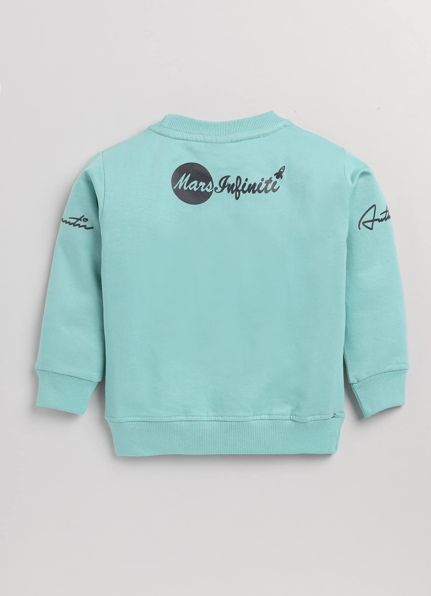 Mars Infiniti Boys Blue Color Regular Fit Cotton Blend Round Neck Sweatshirt for 2 to 3 Years