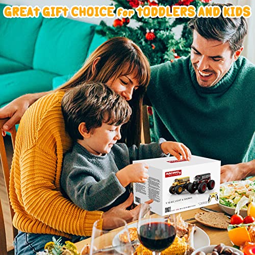 Desdoni Remote Control Car, Rc School Bus For Kids, Monster Truck Toy 2.4Ghz 1:18 Scale 12Km/H Model Vehicle With Led Lights Sounds Racing Sport Toy Car For Adults Boys Girls Kids Gift 2Pcs Batteries #TOP5