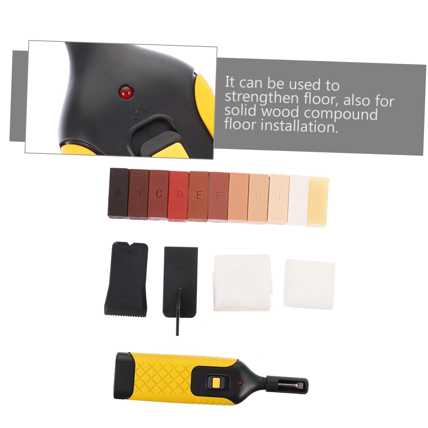 1juego Kit De Reparación De Suelos y Muebles Herramientas De Restauración y Mantenimiento Para Suelos Parquet Accesorios De Restauración Inalámbricos