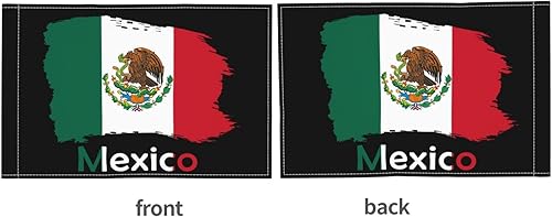 Miniatura 7 de Bandera de México, bandera de 12 x 18 pulgadas, bandera de clip de ventana de poliéster, bandera de decoración de automóvil, bandera de doble cara