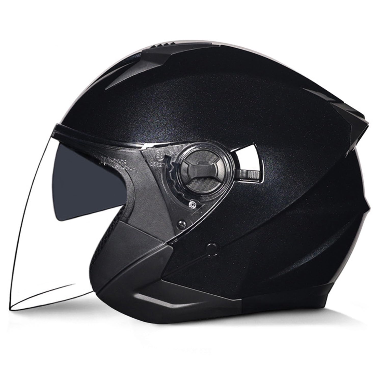Casque jet moto vintage moped avec visière pour adulte taille M 57-58cm