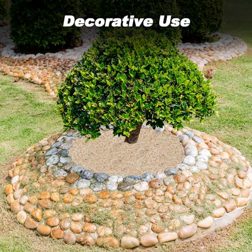Skyflame 10Lb Silica Sand for Fire Pit/Fireplace, 14-20 Mesh, Heat Proof Base Layer Decoration Under Gas Logs, Vermiculite, Lava Rock or Fire Glass for Indoor/Outdoor Decor, Gardening, Vase Filler