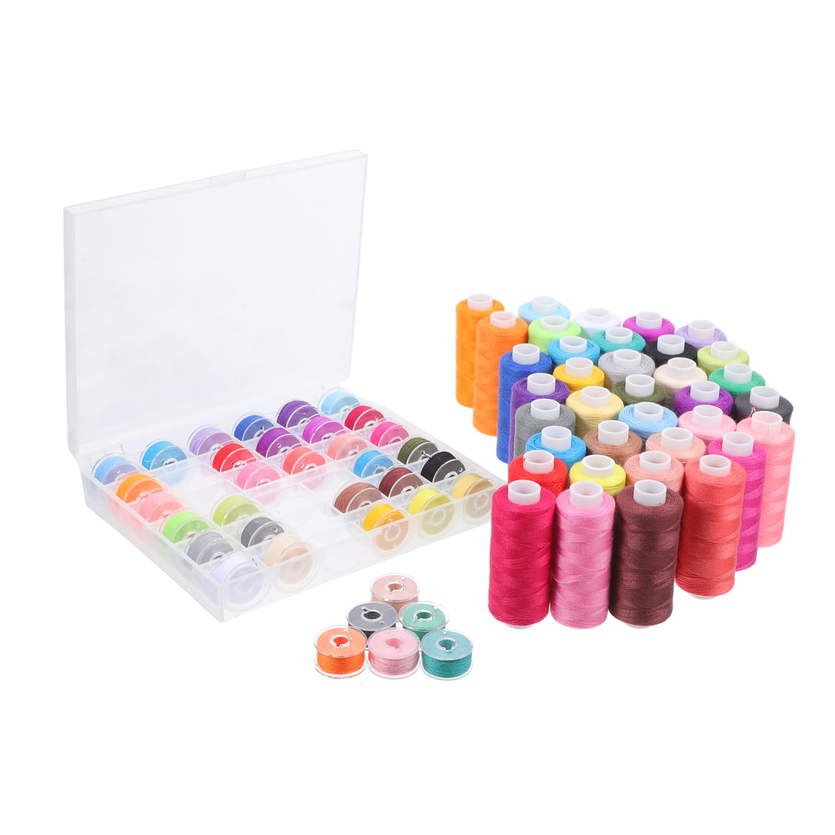 Hilo de Coser para Máquina 72 Piezas Caja Organizada