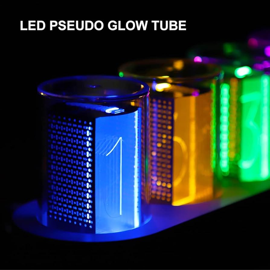 RGクロック 1600万色であなたの空間を彩る LED置き時計 LED置き時計 1600万色であなたの空間を彩る RGクロック